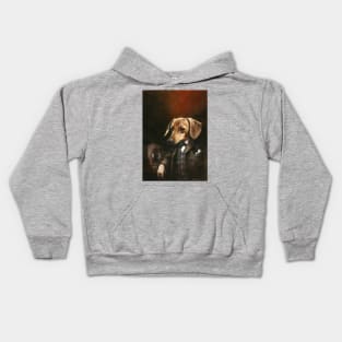 Victorian Gentleman Dachshund Kids Hoodie